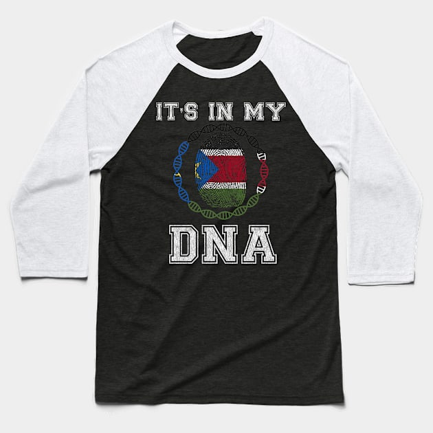 South Sudan  It's In My DNA - Gift for South Sudanese From South Sudan Baseball T-Shirt by Country Flags